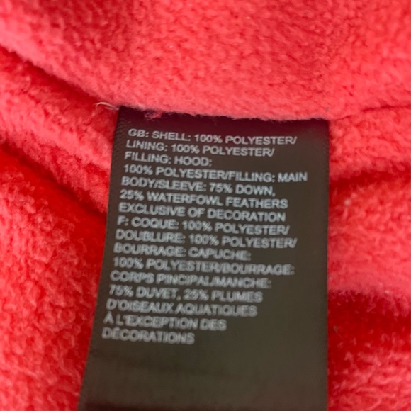 The North Face Girls 3T Pink Reversible Hooded Full Zip Puffer Faux - Picture 9 of 14